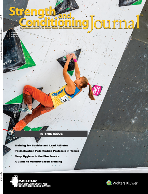 Strength and Conditioning Journal